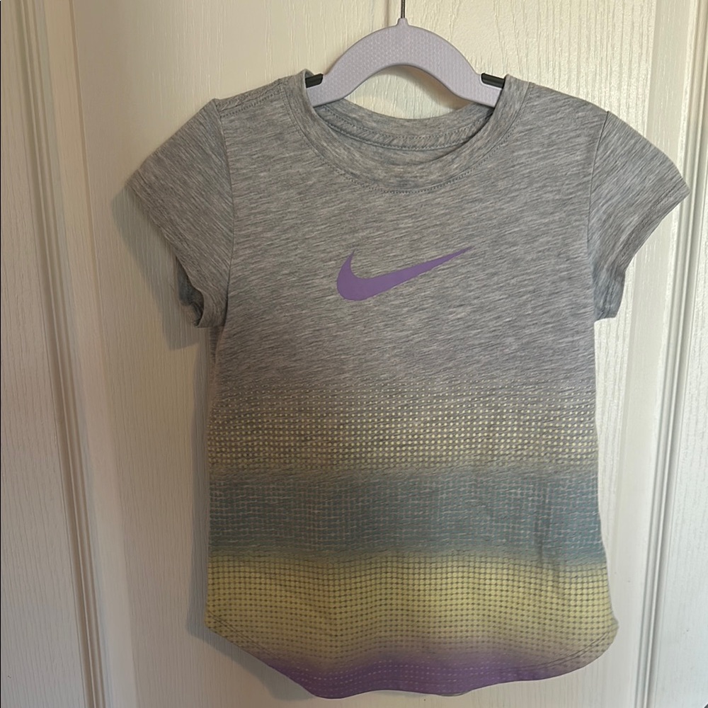Nike Kids Gradient Gray and Purple T-Shirt